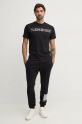 PLEIN SPORT t-shirt bawełniany AADC.MTK7942.STE001N czarny AW24