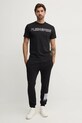 PLEIN SPORT tricou din bumbac AADC.MTK7942.STE001N negru AW24