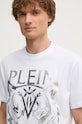 PLEIN SPORT tricou din bumbac alb AADC.MTK7946.STE001N