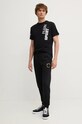 PLEIN SPORT tricou din bumbac AADC.MTK7950.STE001N negru AW24
