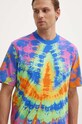 adidas Originals pamut póló Tie-Dyed Tee többszínű IX6696