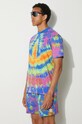 adidas Originals cotton t-shirt Tie-Dyed Tee multicolor IX6696