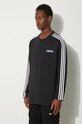 Bavlnené tričko s dlhým rukávom adidas Originals Adibreak Longsleeve Tee čierna IY4850