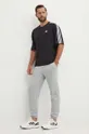 Βαμβακερό μπλουζάκι adidas Originals Oversize Tee μαύρο