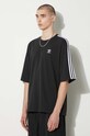 adidas Originals tricou din bumbac Adicolor Oversize negru IZ1832