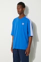 adidas Originals cotton t-shirt Adicolor blue IZ2481