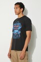 Βαμβακερό μπλουζάκι adidas Originals Street 4 μαύρο IZ2585