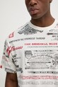 Levi's t-shirt bawełniany 87373 beżowy