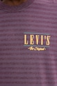 Bavlnené tričko Levi's fialová 87373
