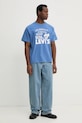 Levi's t-shirt bawełniany 87373 fioletowy SS25