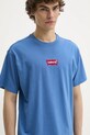 Levi's t-shirt bawełniany niebieski 87373