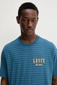 Levi's tricou din bumbac turcoaz 87373