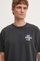 Βαμβακερό μπλουζάκι Levi's γκρί 87373