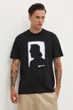 Karl Lagerfeld Jeans t-shirt bawełniany czarny 245D1709