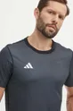 čierna Obojstranné tréningové tričko adidas Performance Game and Go