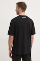 Одежда Хлопковая футболка Karl Lagerfeld 245M2110 чёрный