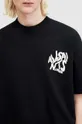 Бавовняна футболка AllSaints ORLANDO SS чорний
