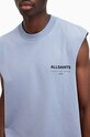 Bavlněný top AllSaints ACCESS SL M039PA modrá AW24