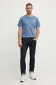 Pepe Jeans t-shirt bawełniany AARON niebieski