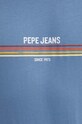Бавовняна футболка Pepe Jeans ADUR PM509427 блакитний