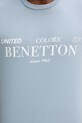 Bombažna kratka majica United Colors of Benetton 3I1XU1096 modra