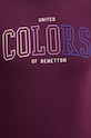 United Colors of Benetton t-shirt bawełniany 3I1XU1096 fioletowy