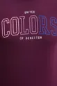 Хлопковая футболка United Colors of Benetton 3I1XU1096 фиолетовой