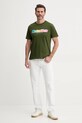 United Colors of Benetton tricou din bumbac 3I1XU1096 verde SS25