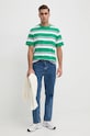 United Colors of Benetton tricou din bumbac 38Y3U109J verde AW24