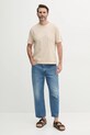United Colors of Benetton t-shirt bawełniany 3ZITU1098 beżowy SS25