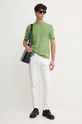 United Colors of Benetton tricou din bumbac 3ZITU1098 verde SS25