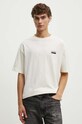 Oblečení Bavlněné tričko The Kooples HTSC29004K béžová