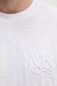 Βαμβακερό μπλουζάκι Michael Kors CT4525K1V2 λευκό