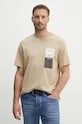 Odzież Michael Kors t-shirt bawełniany CT4525NFV4 beżowy