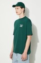Odzież Drôle de Monsieur t-shirt bawełniany Le T-Shirt Slogan PERM.TS203.CO002.DGN zielony