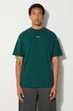 Памучна тениска Drôle de Monsieur Le T-Shirt Slogan Classique зелен PERM.TS202.CO002.DGN