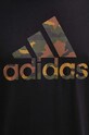 adidas t-shirt bawełniany Camo IW2671 czarny