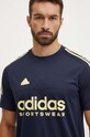 adidas t-shirt Tiro granatowy IW5960