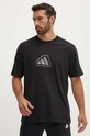 adidas tricou din bumbac All SZN negru IX1255