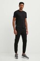 EA7 Emporio Armani tricou din bumbac PJVPZ.6DPT04.0200 negru AW24
