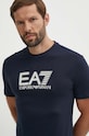 EA7 Emporio Armani tricou din bumbac PJVPZ.6DPT81.1562 bleumarin