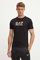 EA7 Emporio Armani tricou din bumbac negru AF10170.7M000007.UC001