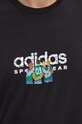 adidas t-shirt bawełniany IY0729 czarny