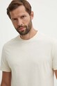Хлопковая футболка EA7 Emporio Armani бежевый PJTJZ.6DUT08.1713