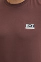 Tréningové tričko EA7 Emporio Armani PJUVZ.6DPT15.1755 hnedá