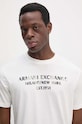 Oblečenie Bavlnené tričko Armani Exchange 6DZTH5.ZJ9JZ biela