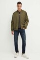 Armani Exchange tricou din bumbac 6DZTHC.ZJBYZ verde AW24