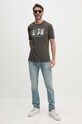 Armani Exchange t-shirt bawełniany 6DZTHF.ZJH4Z zielony AW24