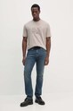 Armani Exchange t-shirt bawełniany 6DZTHN.ZJLFZ beżowy AW24