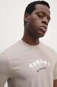 Armani Exchange t-shirt 6DZTHV.ZJE6Z beżowy